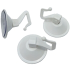 Cabide De Pressão Com Ventosa Branco | Kaztec | Kit 06 Un